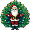 Weihnachtsmann Vogelstrauss
