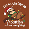 Christmas Holiday Sloth String Lights