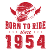 Born To Ride Since 1954 Biker Gift