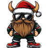 Viking Christmas Cool X-Mas