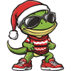 Lizard Gecko Christmas Cool X-Mas