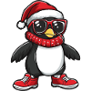Penguin Christmas Cool X-Mas