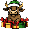 Bull Christmas Comic Gifts Taurus
