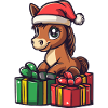 Horse Christmas Comic Gifts
