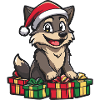 Wolf Christmas Comic Gifts