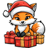 Fuchs Weihnachten Comic Geschenke