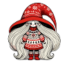 Christmas gnome in Scandinavian style