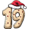 19 Number Christmas Cookie