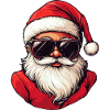 Cool Weihnachtsmann Santa Claus