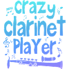 Crazy clarinet player