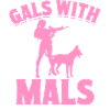 Filles malinois belges avec mals