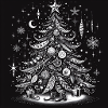 Weihnachtsbaum Schwarz Weiß