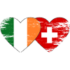 Drapeau de l’Irlande Suisse Coeur