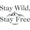 Stay Wild Stay Free Mountain Motif