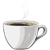 Cup of coffee black