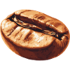 Coffee bean deceptively real
