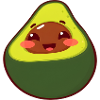 Kawaii Avocado Smile