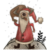 Funny Santa Claus Monster