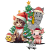 Christmas Xmas Farm Animals Christmas