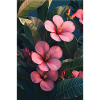 Hibiscus Pink Tropical Blossoms