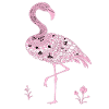 Mandala Flamingo Flamingo Waterfowl Flamingo
