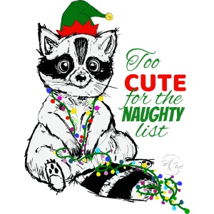 Lustiger Waschbär mit Spruch 1