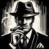 Mysterious man with a cigar