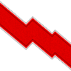 Regalo con segno di fulmine rosso