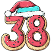 38 Number Christmas Cookie