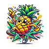 cheerful pineapple