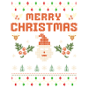 Buon Natale Brutto Lavoro a maglia Look Babbo Natale