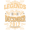 December 2012 Birthday Legend