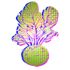 Retro Kohlrabi Vegetables Vegan