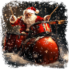 Santa Claus Drummer
