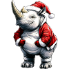 Père Noël Rhinocéros