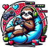 Chilling Gaming Sloth Fan