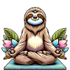 Relaxed Yoga Sloth Meditation