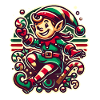 Joyeux Noël Gnome Illustration