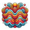 Retro Gradient Social Club Badge