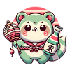 Whimsical Tanuki Lantern Design