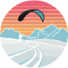Snowkiting Adventure Art