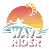 Sunset Wave Rider Kiteboarding Design