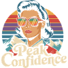 Peak Confidence - Retro Elegance