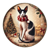 Christmas Portrait with Sphynx