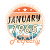 Limited Edition January 1965 - 60th Birthday