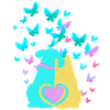 Spring Dog Cat Heart