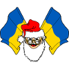 Santa Claus flag Ukraine