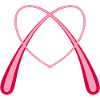 Unique Pink Love Heart