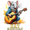 RAT GUITAR RAT MUSICIAN