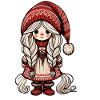 Cute Christmas Elf Scandinavian Style